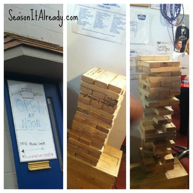 Soup of the Day = Beer & Jumbo Jenga at Excelsior Brewing